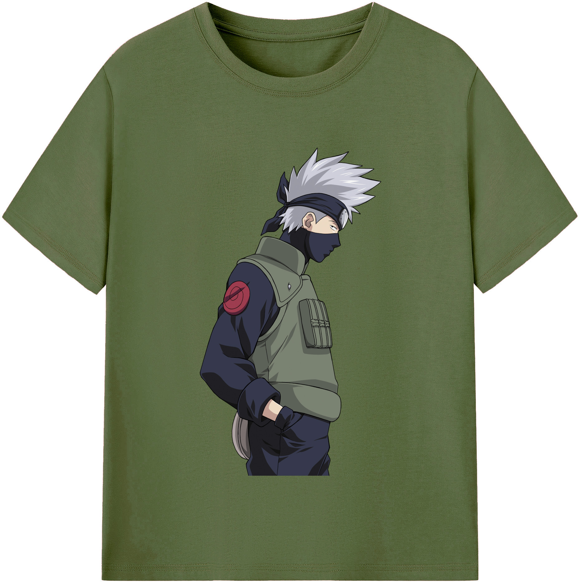 （画像用） NARUTO -ナルト- はたけ カカシ Hatake Kakashi 綿100％半袖Tシャツ（フロントプリント）